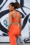 BACK-SNAP RACER SPORTS BRA