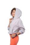 BODO SilkY-SKIN HalfZip Cropped HOODIE